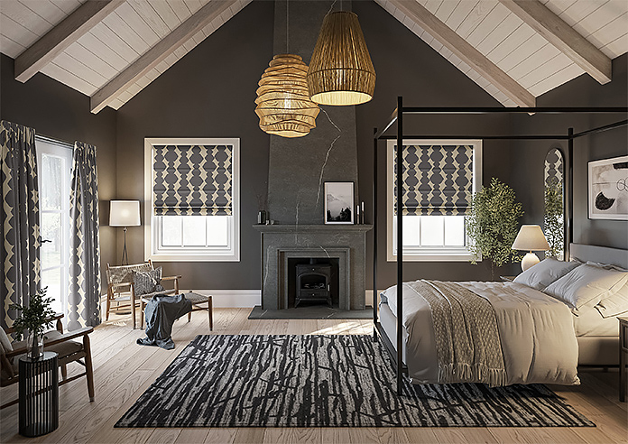 Construct, Warm Black - Roman Blind - Image 8